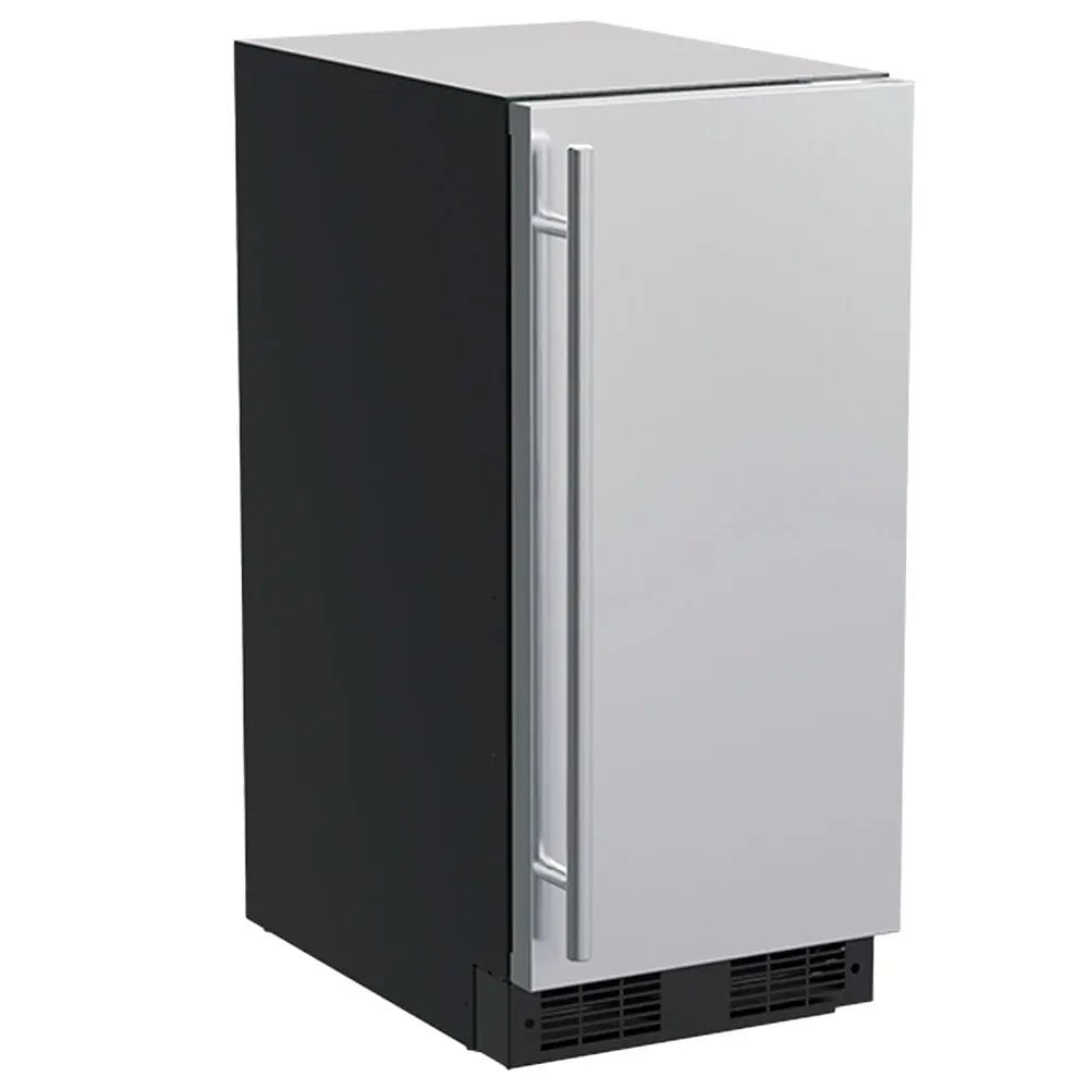 15" Marvel Outdoor Built-in Clear Ice Machine, Factory Installed Pump, Solid Stainless Steel Door, Reversible Hinge