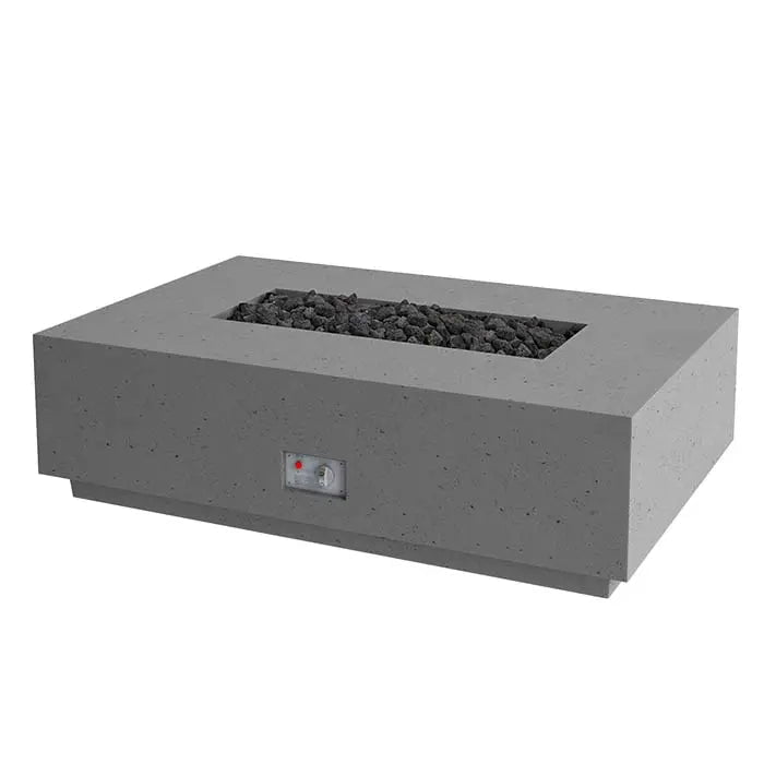 FireGear Sanctuary 1 Rectangular 56" Fire Table in Slate Grey