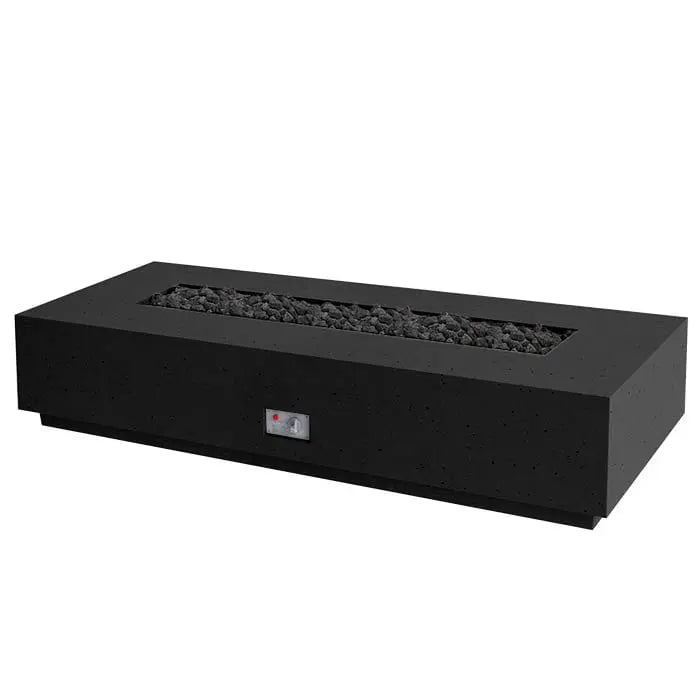 FireGear Sanctuary 1 Rectangular 76" Fire Table in Raven Black