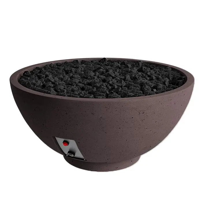 FireGear Sanctuary 2 Round 39" Fire Table in Chocolate Brown