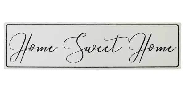 Ganz Black & White Script Home Sweet Home Sign