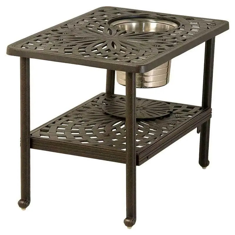 Hanamint Mayfair 22" x 32" Rectangular Ice Bucket Table