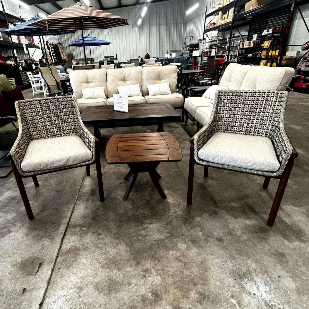 Local Special, Jensen Forte Small Lounge Set w/ Side Table, Seats 2
