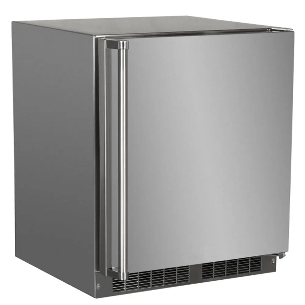 Marvel 24" Outdoor Built-in All Freezer, Solid Stainless Steel Door with Lock, Reversible Hinge