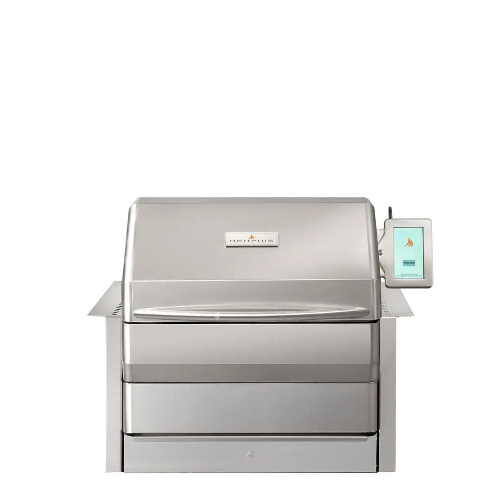 Memphis Wood Fire Grills Memphis Pro Built-In Pellet Grill, 304 Stainless Steel