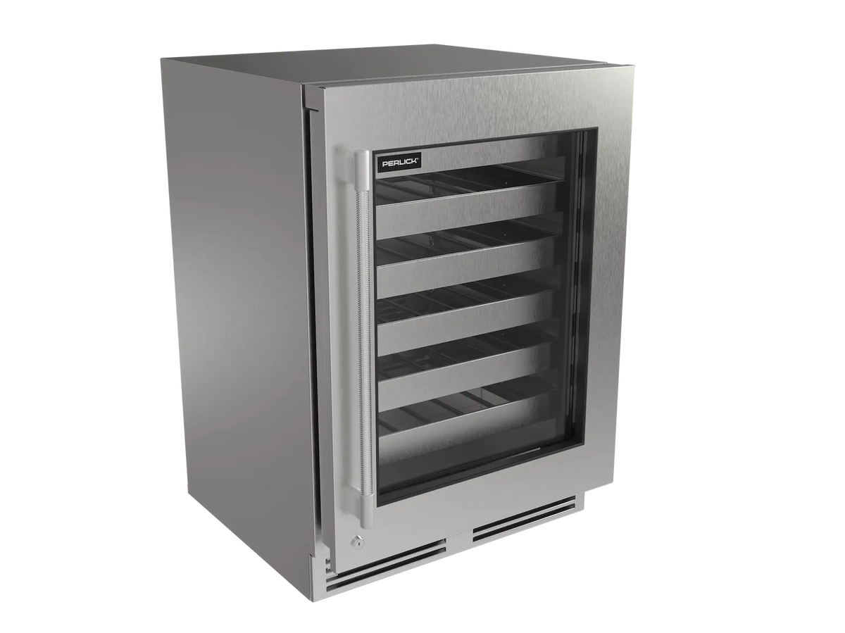 Perlick G5 Core 24" Indoor/Outdoor Premium Wine Reserve Glass Door Panel Ready