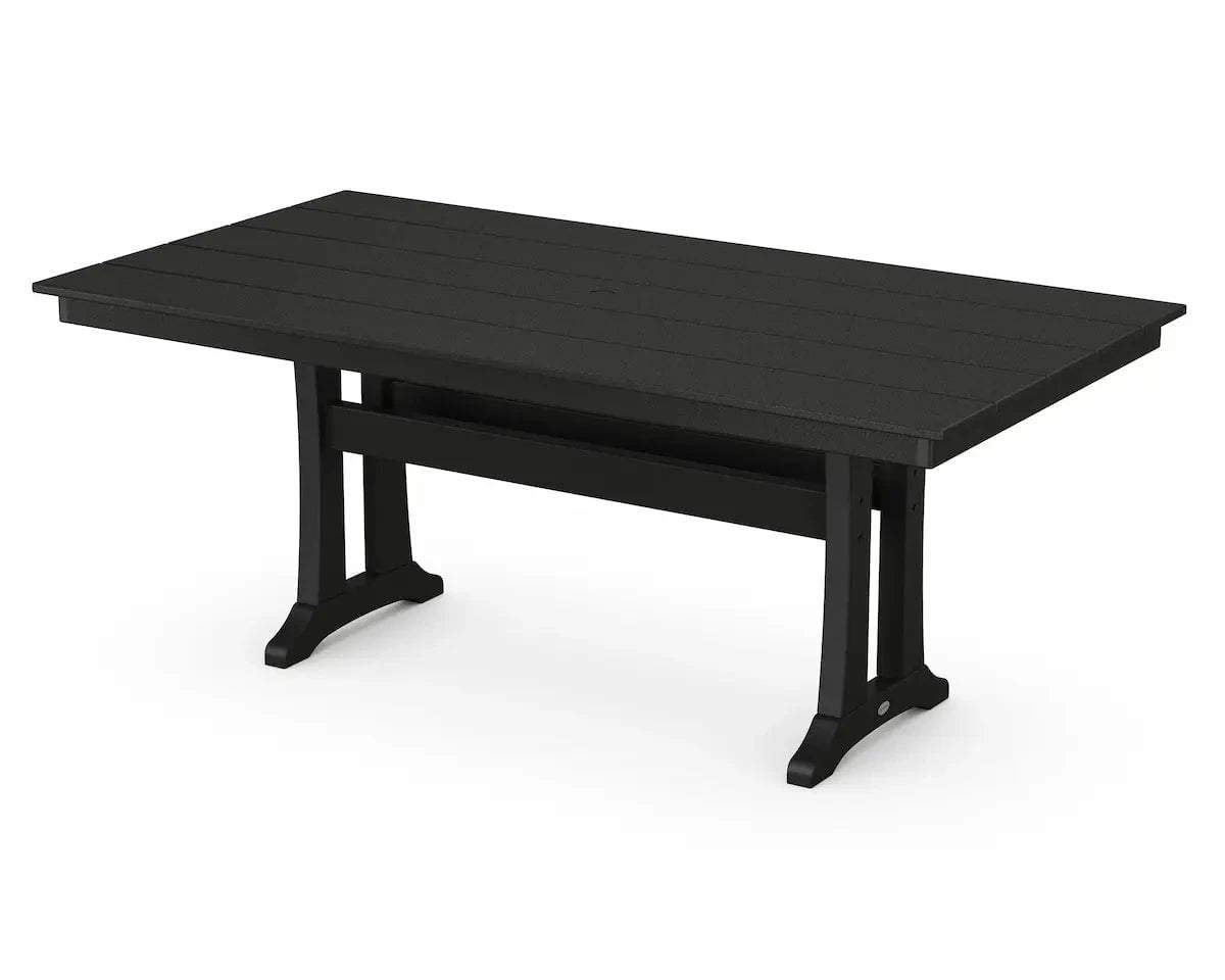 POLYWOOD Farmhouse Trestle 37" x 72" Dining Table