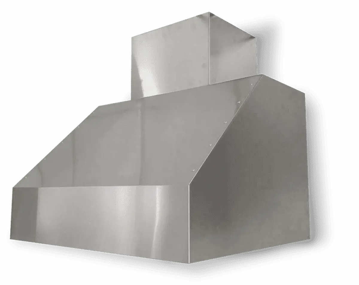 Tradewind 7200 Series Straight Sided Wall-Mount Outdoor Hood with Internal Blower