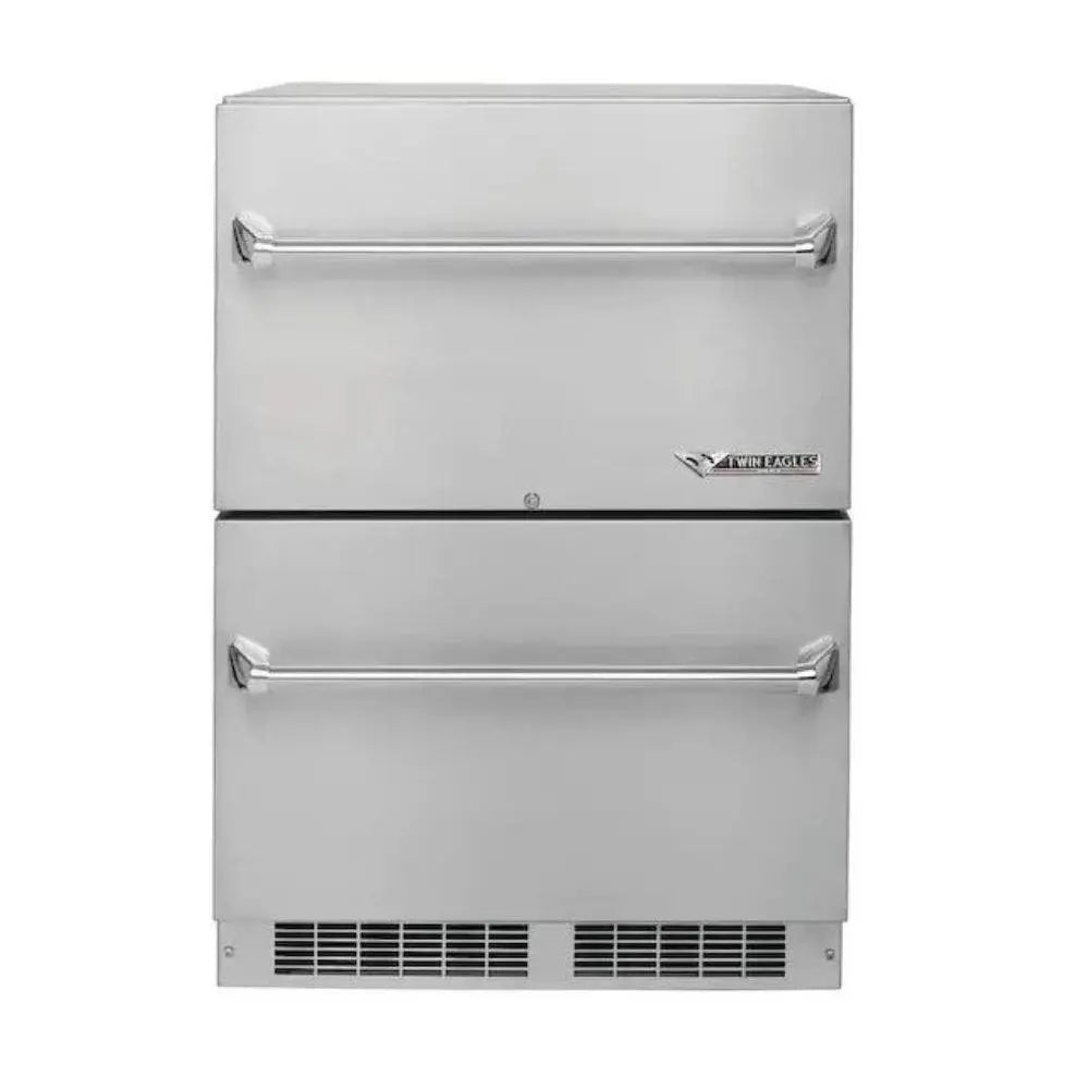 Twin Eagles 24" Outdoor Rated Two Drawer Refrigerator