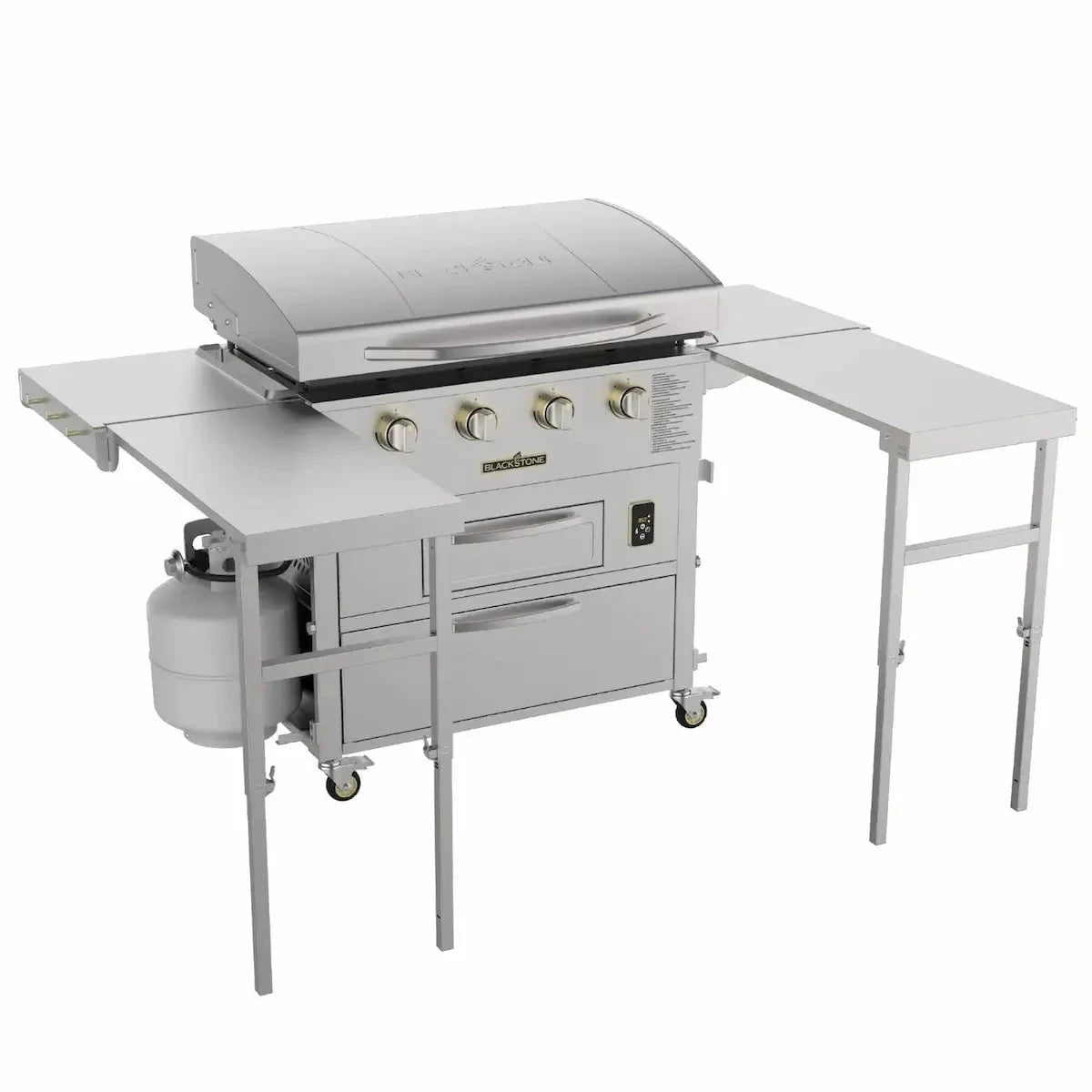 Blackstone Select 36 inch Griddle Air Fryer Combo with Dual Side Tables and Storage Drawers