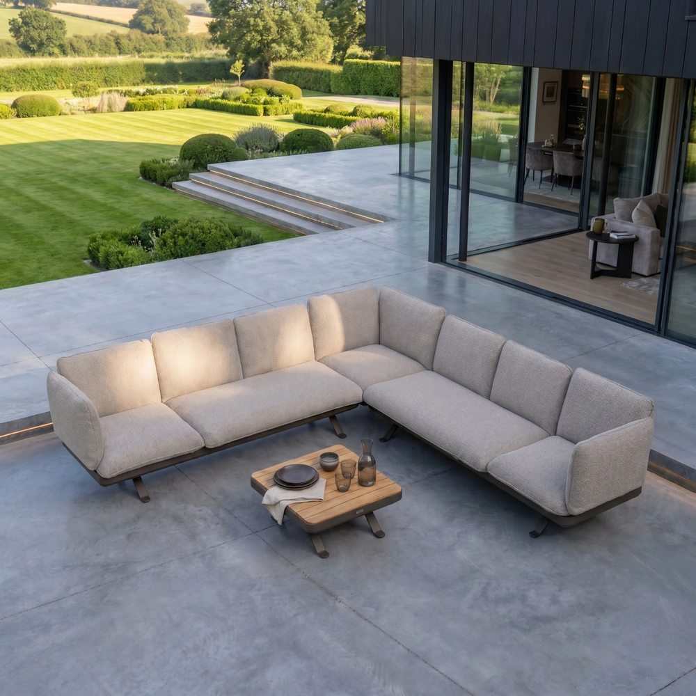 Como Corner Sofa Set in Truffle