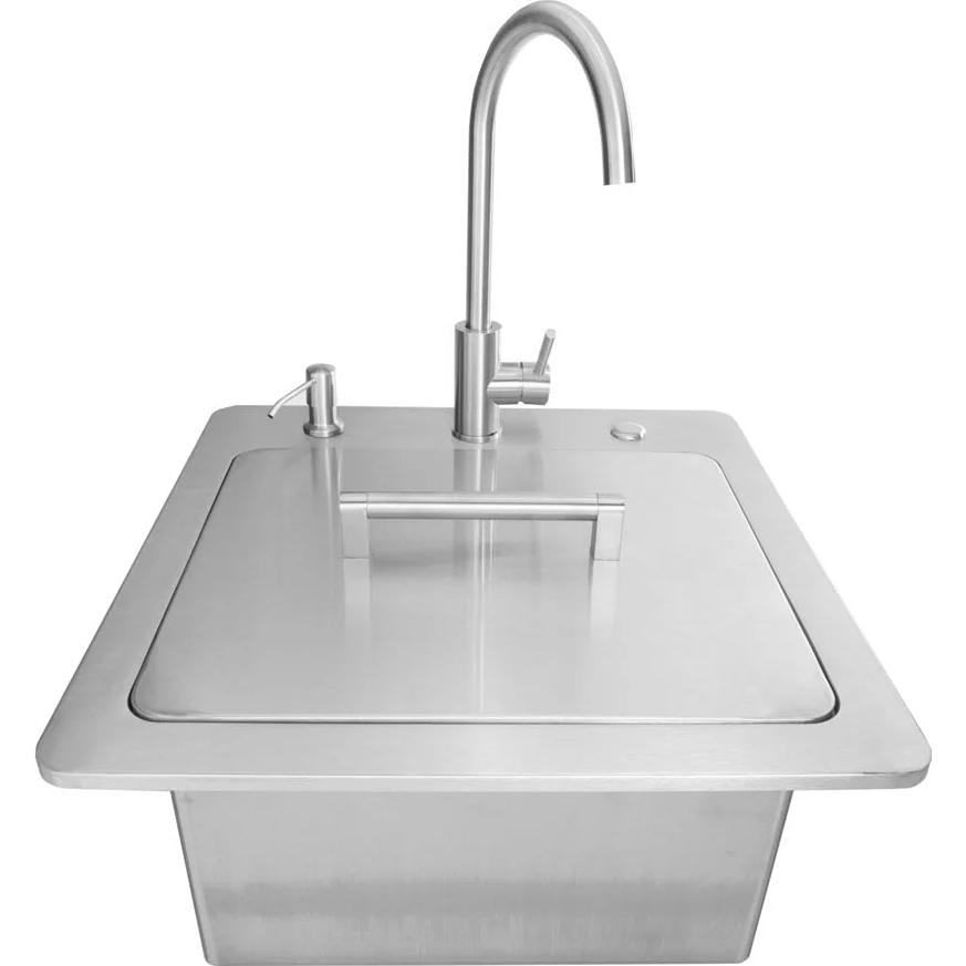 Coyote 21" Sink &amp; Faucet, Drain, Soap Dispenser