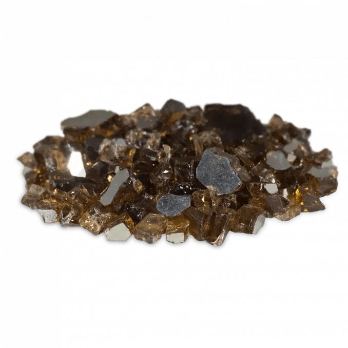 Firegear Copper Reflective Fireglass 1/2" to 1" in Size, sold in 10lb. Jug