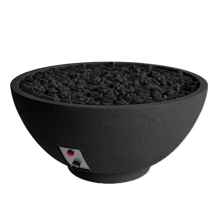 FireGear Sanctuary 2 Round 39" Fire Table in Raven Black
