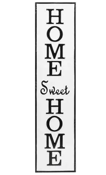 Ganz Black and White Home Sweet Home Enamel Wall Sign