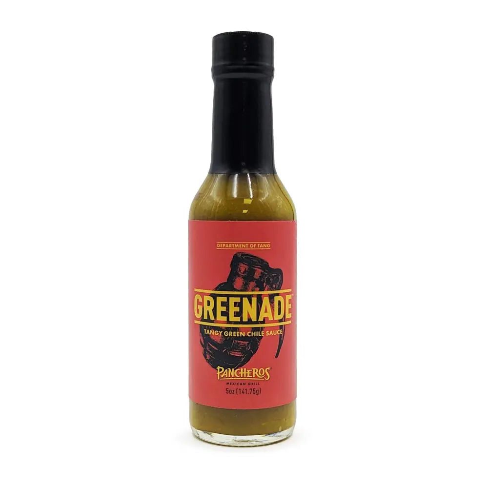Greenade Green Chile Hot Sauce by Panchero's Mexican Grill