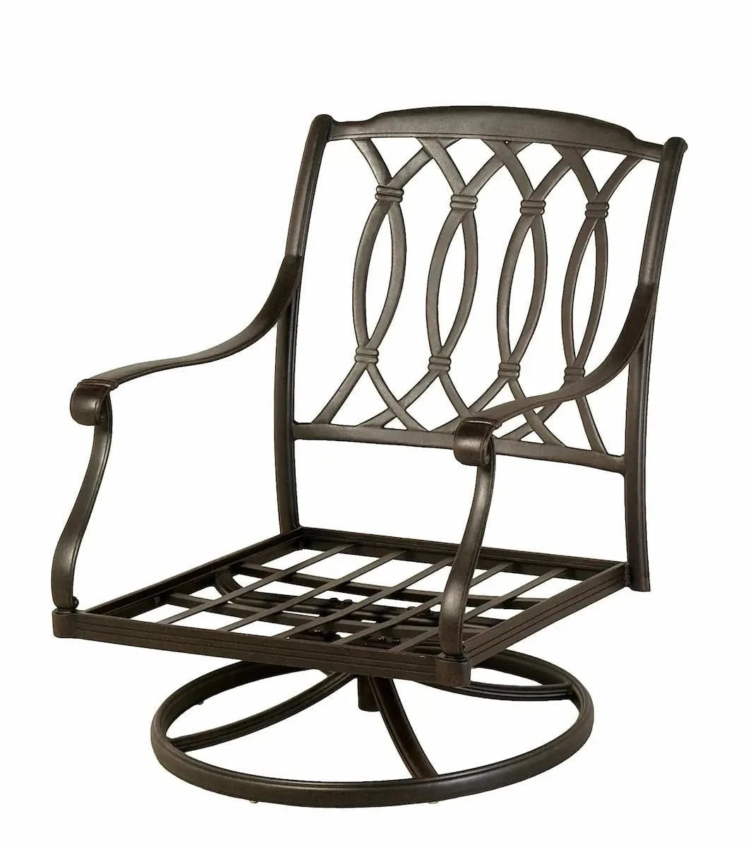 Hanamint Mayfair Estate Club Swivel Rocker in Desert Bronze Finish