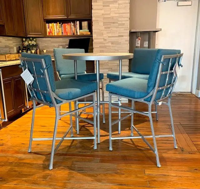 Local Special, Castelle Marquis Bar Set in Platinum with Idol Lagoon Cushions