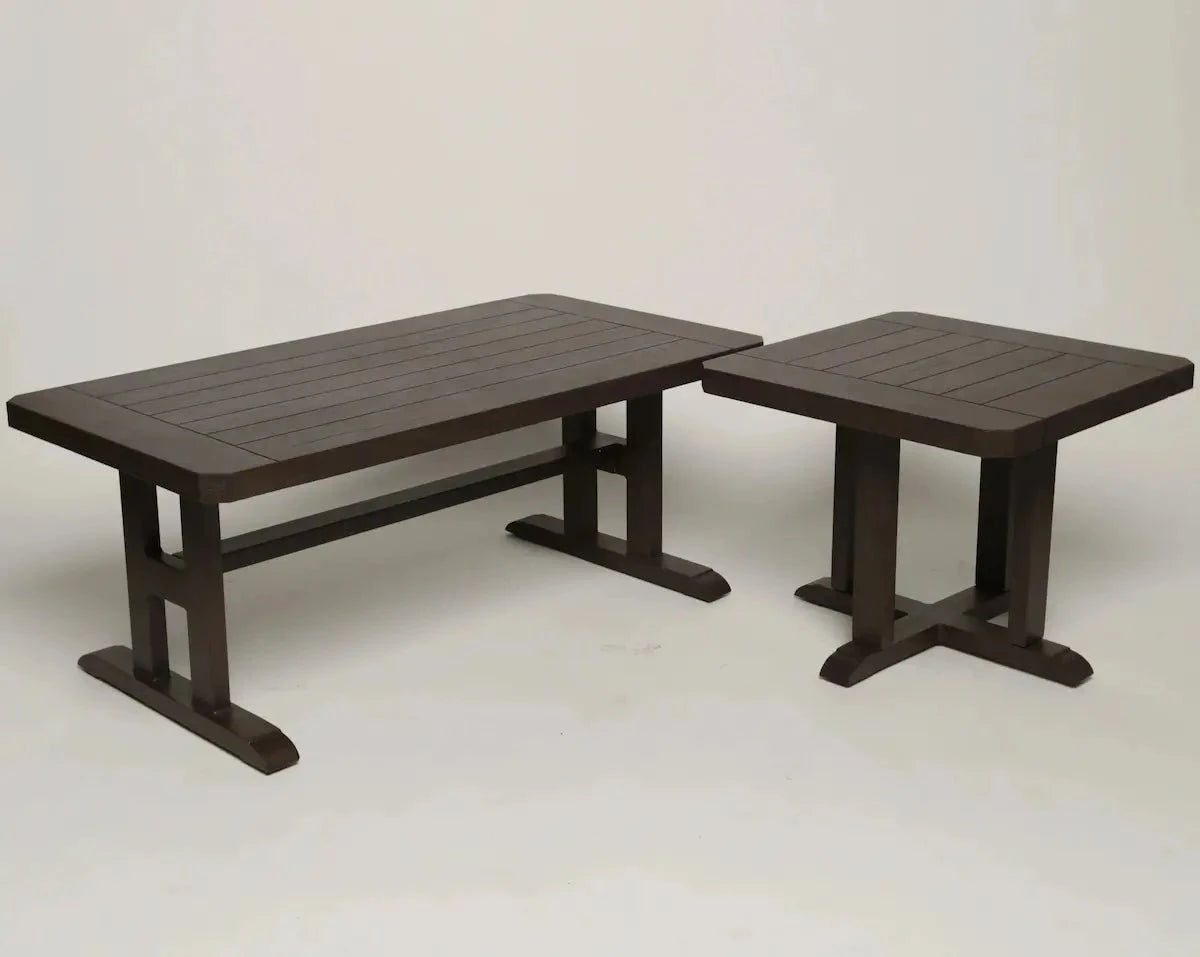 Local Special, Patio Renaissance, Hampton, End Table &amp; Coffee Table Set, Reclaimed Barnwood Finish