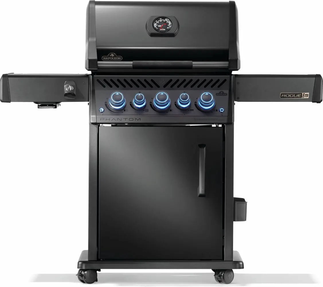 Napoleon Phantom Rogue® PRO-S 425 Gas BBQ Grill with Infrared Side and Rear Burners, Matte Black