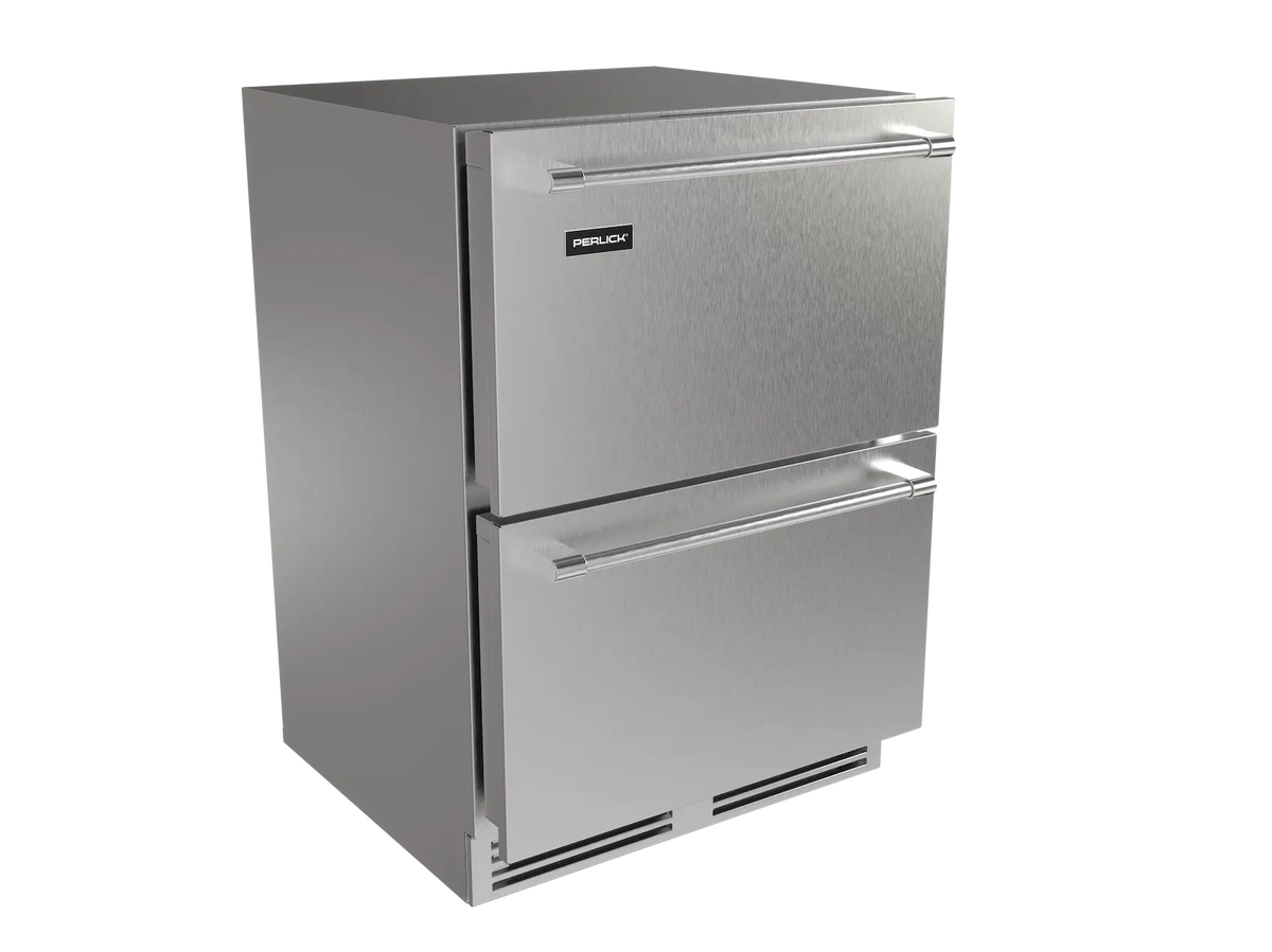 Perlick G5 Core 24" Indoor/Outdoor Premium Refrigerator Drawers, Panel Ready
