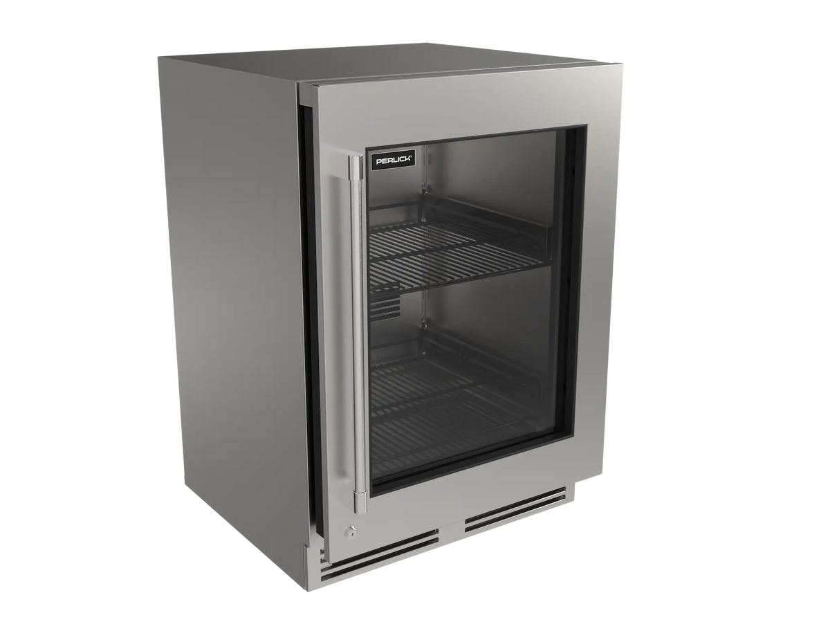 Perlick G5 Core 24" Indoor/Outdoor Premium Refrigerator Glass Door Panel Ready