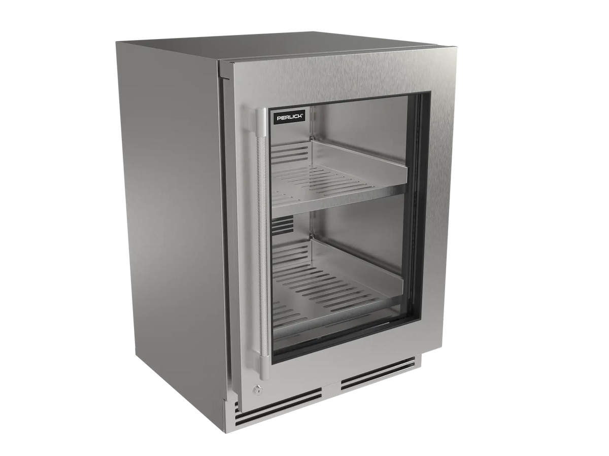 Perlick G5 Luxe 24" Indoor/Outdoor Premium Refrigerator Glass Door Panel Ready