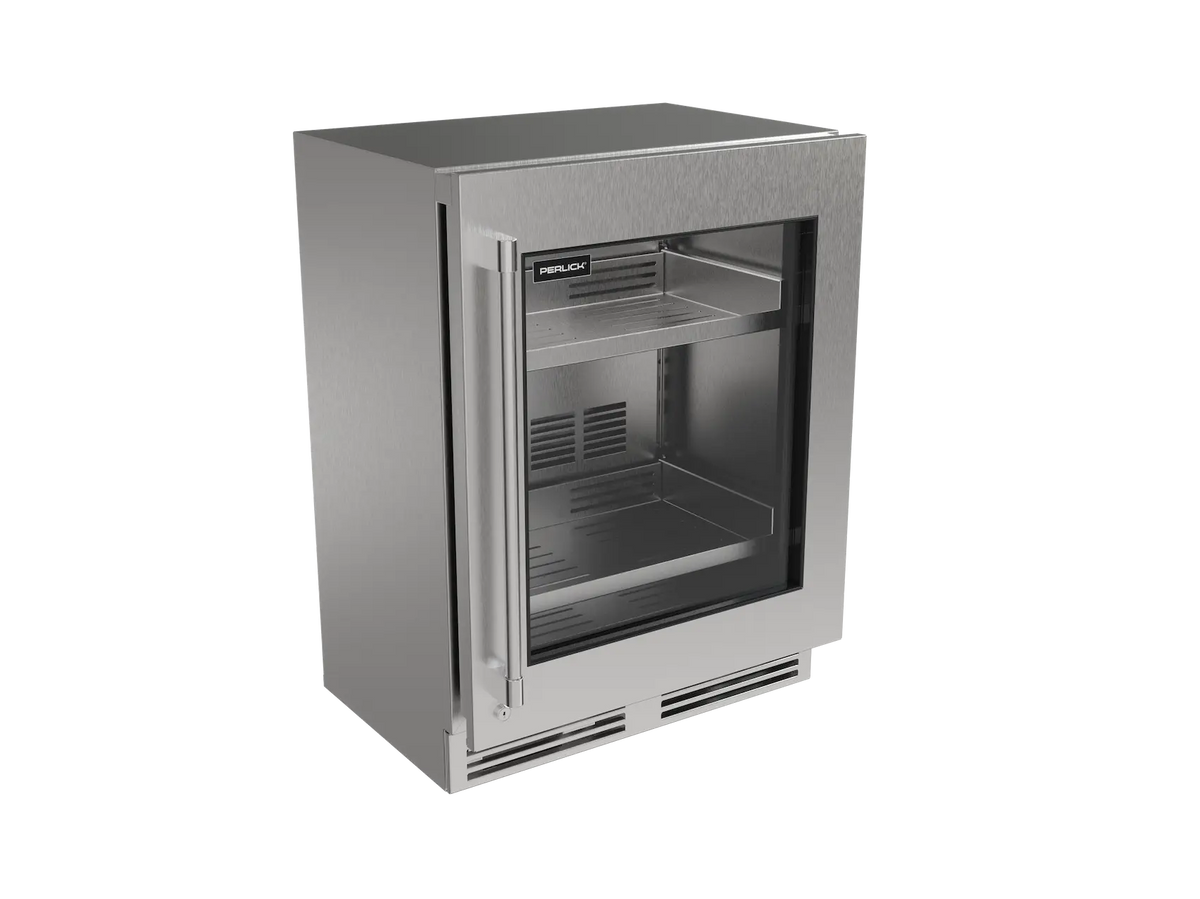 Perlick G5 Luxe 24" Shallow ADA Indoor/Outdoor Premium Refrigerator Glass Door Panel Ready