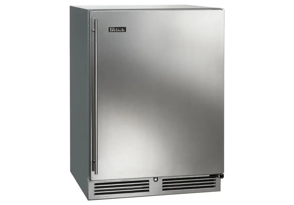 Perlick HC24 24 Undercounter Outdoor Refrigerator, Stainless Steel Solid Door