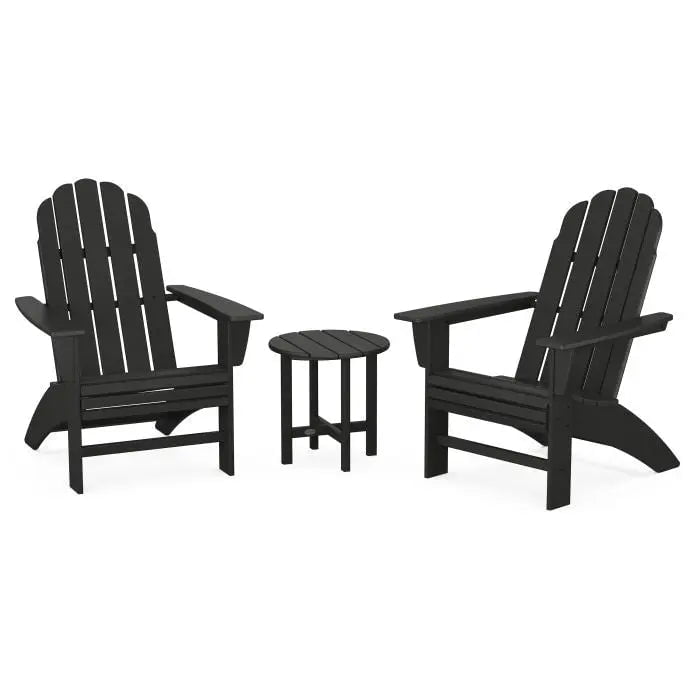 POLYWOOD Vineyard 3-Piece Curveback Adirondack Set