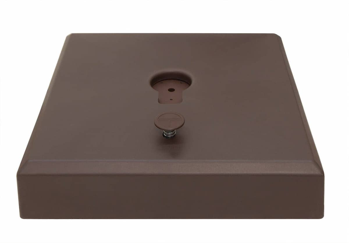 Treasure Garden AKZ13 Rolling Umbrella Base with Bronze Finish - Updated Model