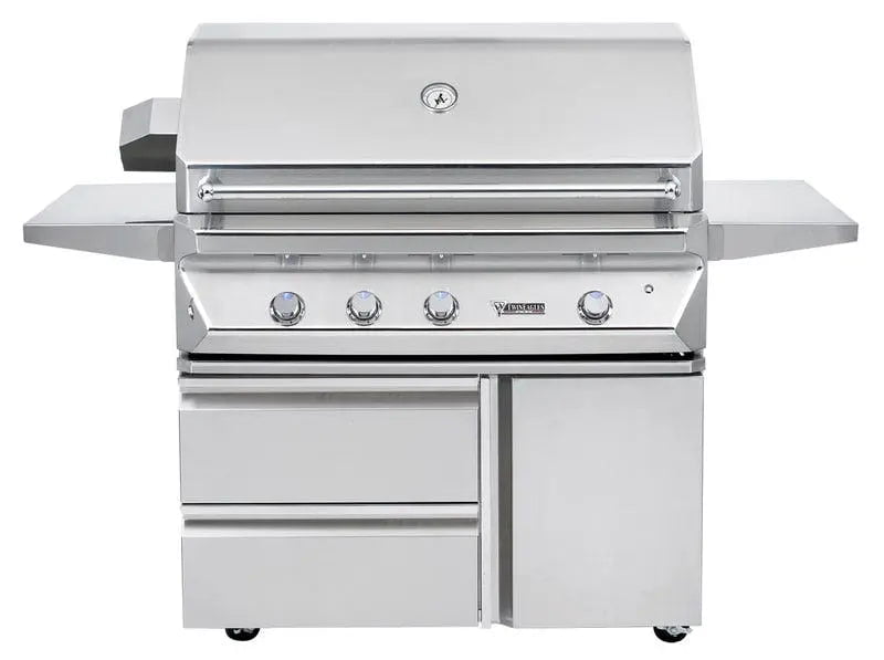 Twin Eagles 42" Grill Cart with Storage Drawers and Single Door
