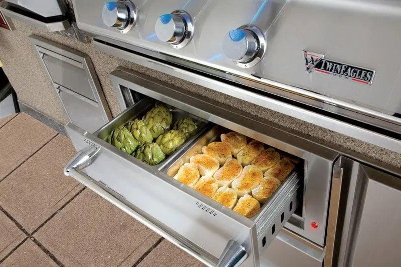 Twin Eagles 42" Warming Drawer with Storage
