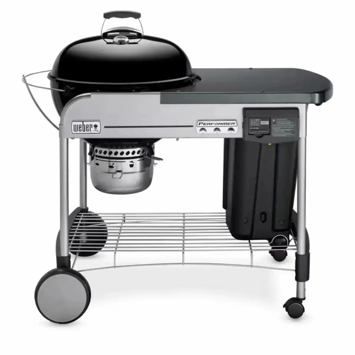 Weber Performer Deluxe Charcoal BBQ Grill, 22.5" in Black