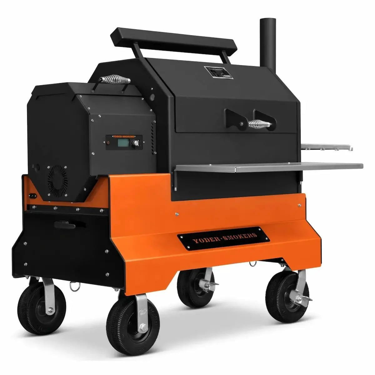Yoder Smokers YS640s Pellet Grill on Competition Cart with Storage Drawer